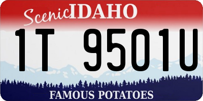ID license plate 1T9501U