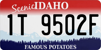 ID license plate 1T9502F