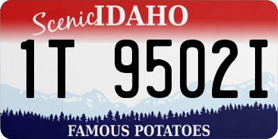ID license plate 1T9502I
