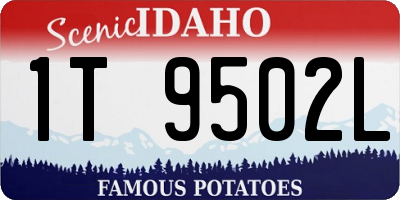 ID license plate 1T9502L