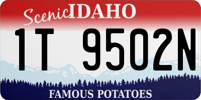 ID license plate 1T9502N