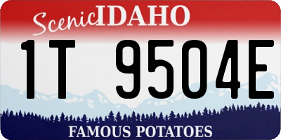 ID license plate 1T9504E