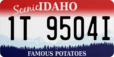 ID license plate 1T9504I
