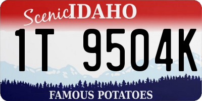 ID license plate 1T9504K