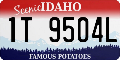 ID license plate 1T9504L