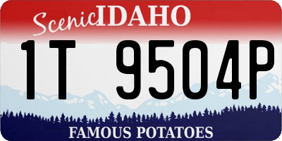 ID license plate 1T9504P