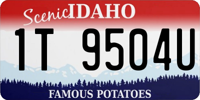 ID license plate 1T9504U