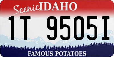 ID license plate 1T9505I