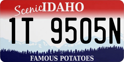 ID license plate 1T9505N