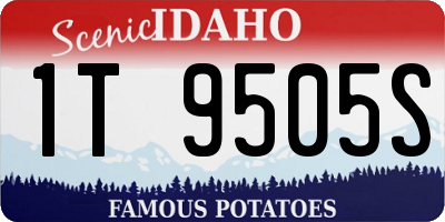 ID license plate 1T9505S