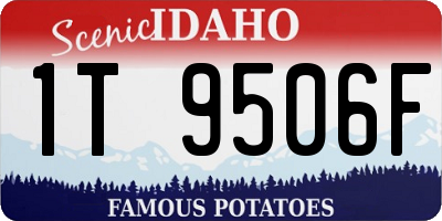ID license plate 1T9506F