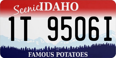 ID license plate 1T9506I