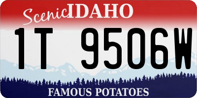 ID license plate 1T9506W