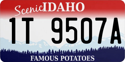 ID license plate 1T9507A