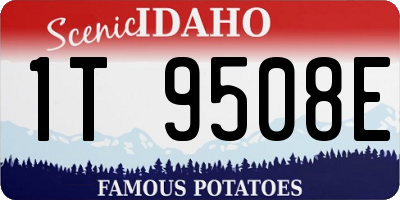 ID license plate 1T9508E