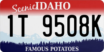 ID license plate 1T9508K