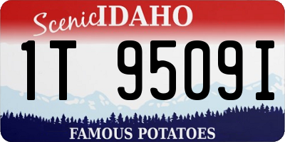 ID license plate 1T9509I