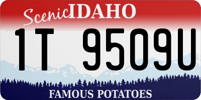 ID license plate 1T9509U