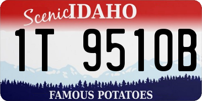 ID license plate 1T9510B