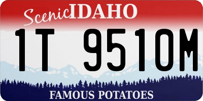 ID license plate 1T9510M