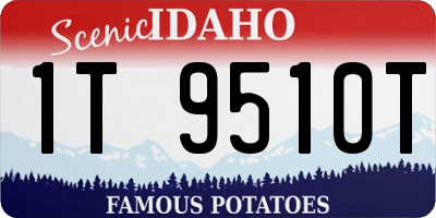 ID license plate 1T9510T