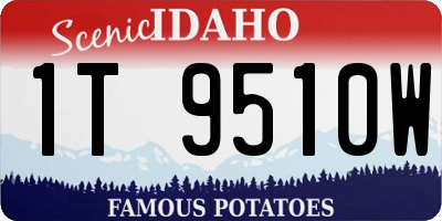 ID license plate 1T9510W