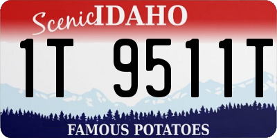 ID license plate 1T9511T