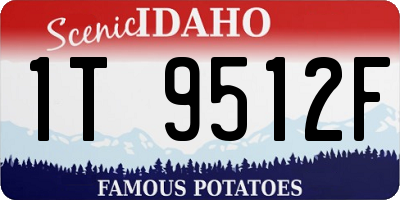 ID license plate 1T9512F