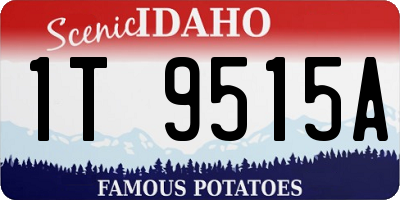 ID license plate 1T9515A