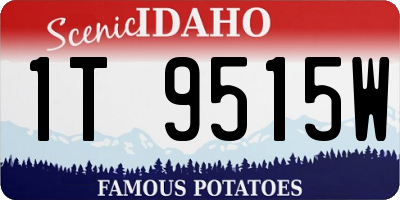 ID license plate 1T9515W