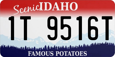 ID license plate 1T9516T