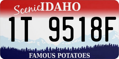 ID license plate 1T9518F