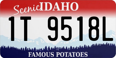 ID license plate 1T9518L