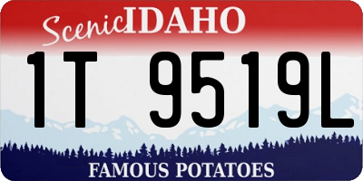 ID license plate 1T9519L