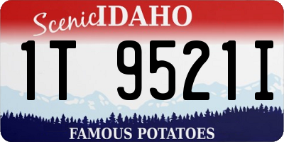 ID license plate 1T9521I