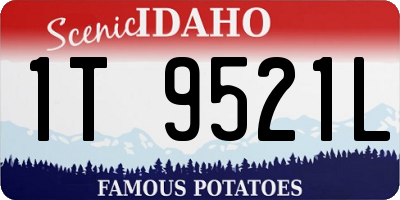 ID license plate 1T9521L