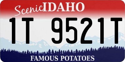ID license plate 1T9521T