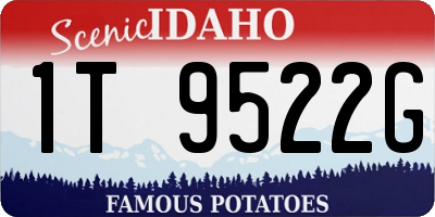 ID license plate 1T9522G