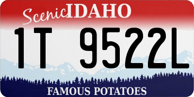 ID license plate 1T9522L