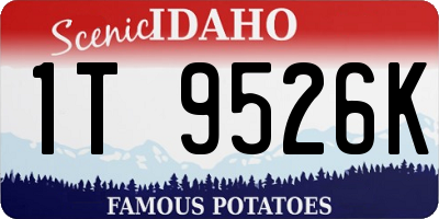 ID license plate 1T9526K