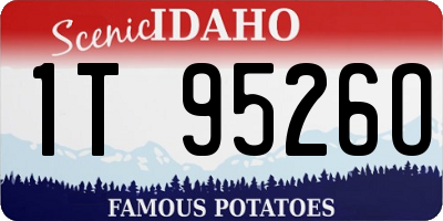 ID license plate 1T9526O
