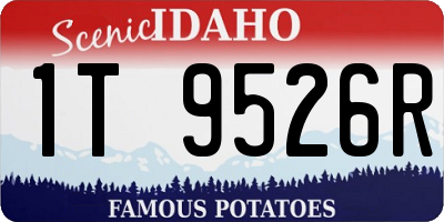 ID license plate 1T9526R