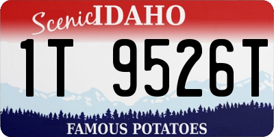 ID license plate 1T9526T