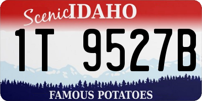 ID license plate 1T9527B