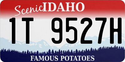 ID license plate 1T9527H