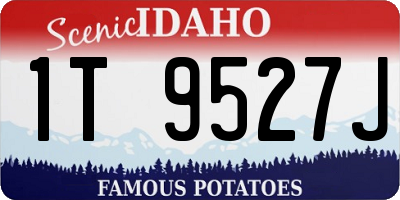 ID license plate 1T9527J