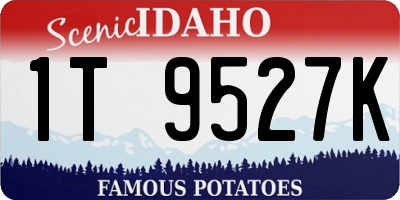 ID license plate 1T9527K
