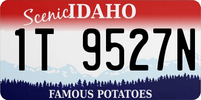ID license plate 1T9527N