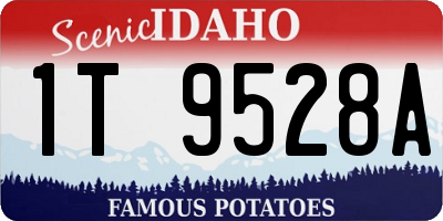 ID license plate 1T9528A