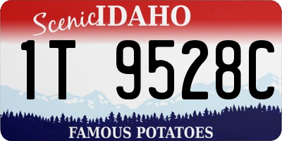 ID license plate 1T9528C